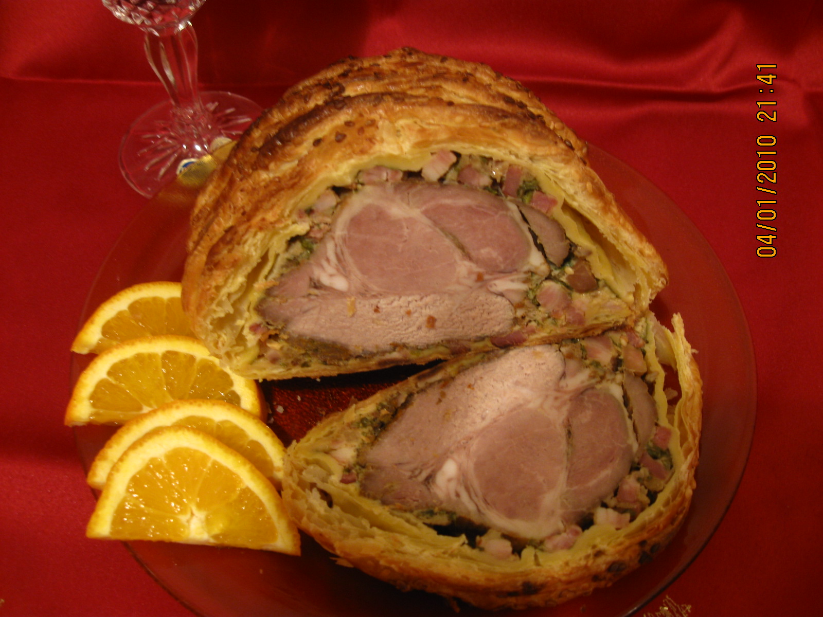 Ceafa de porc in foietaj