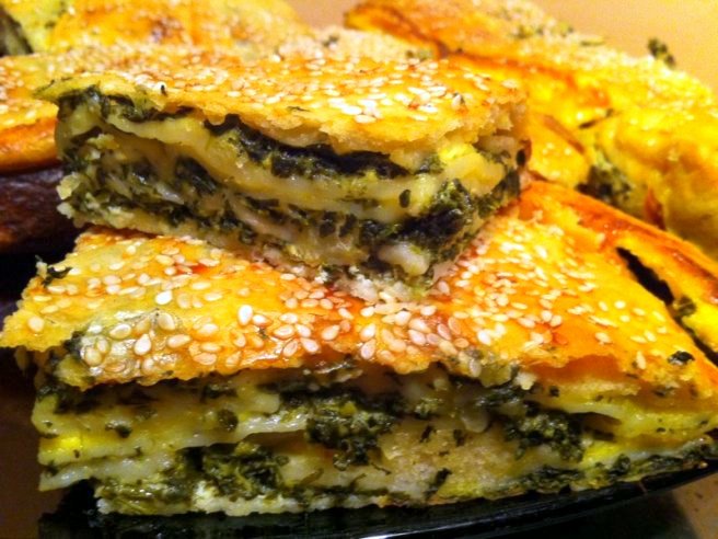 Placinta turceasca cu branza si spanac