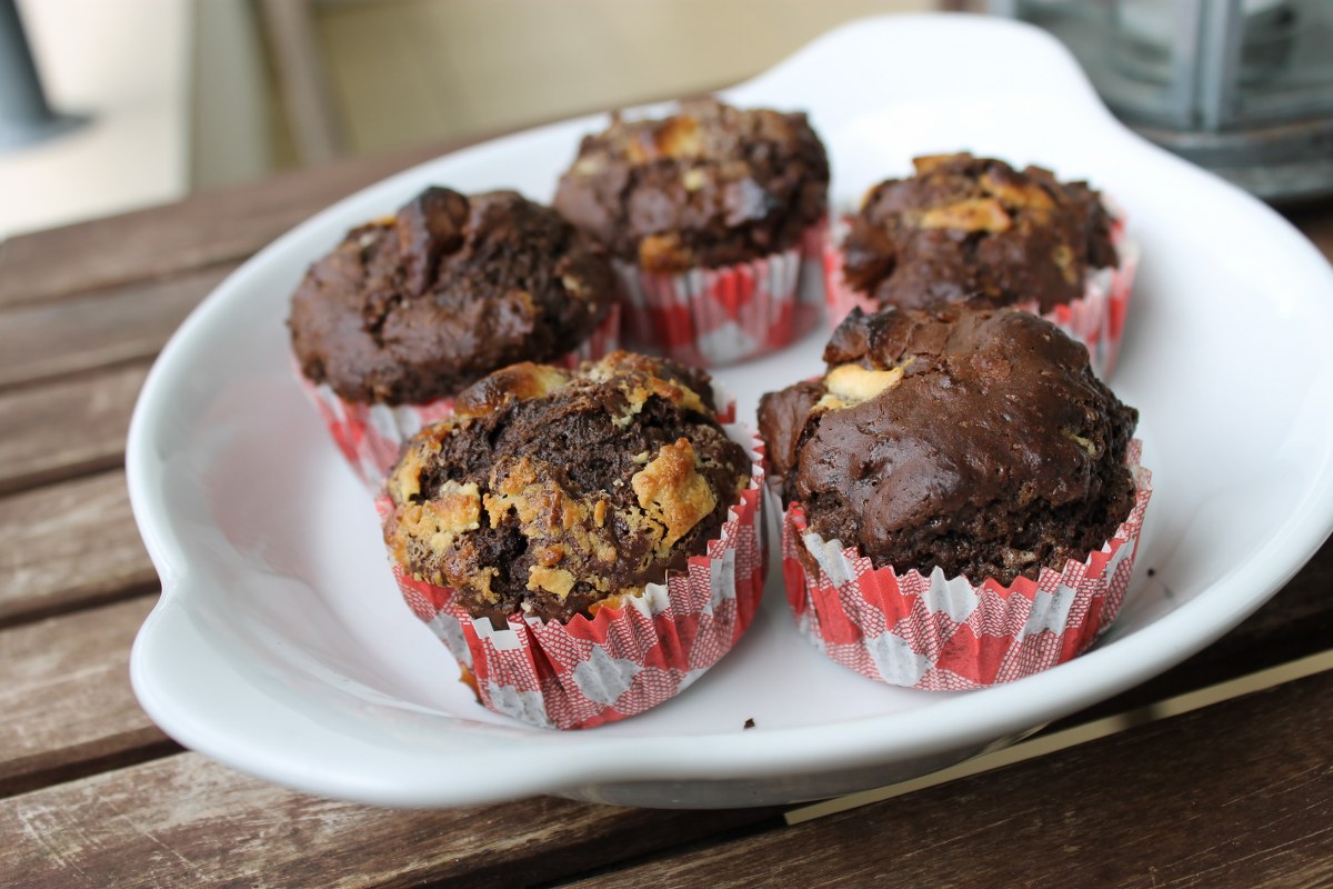 Muffins cu bucati de ciocolata