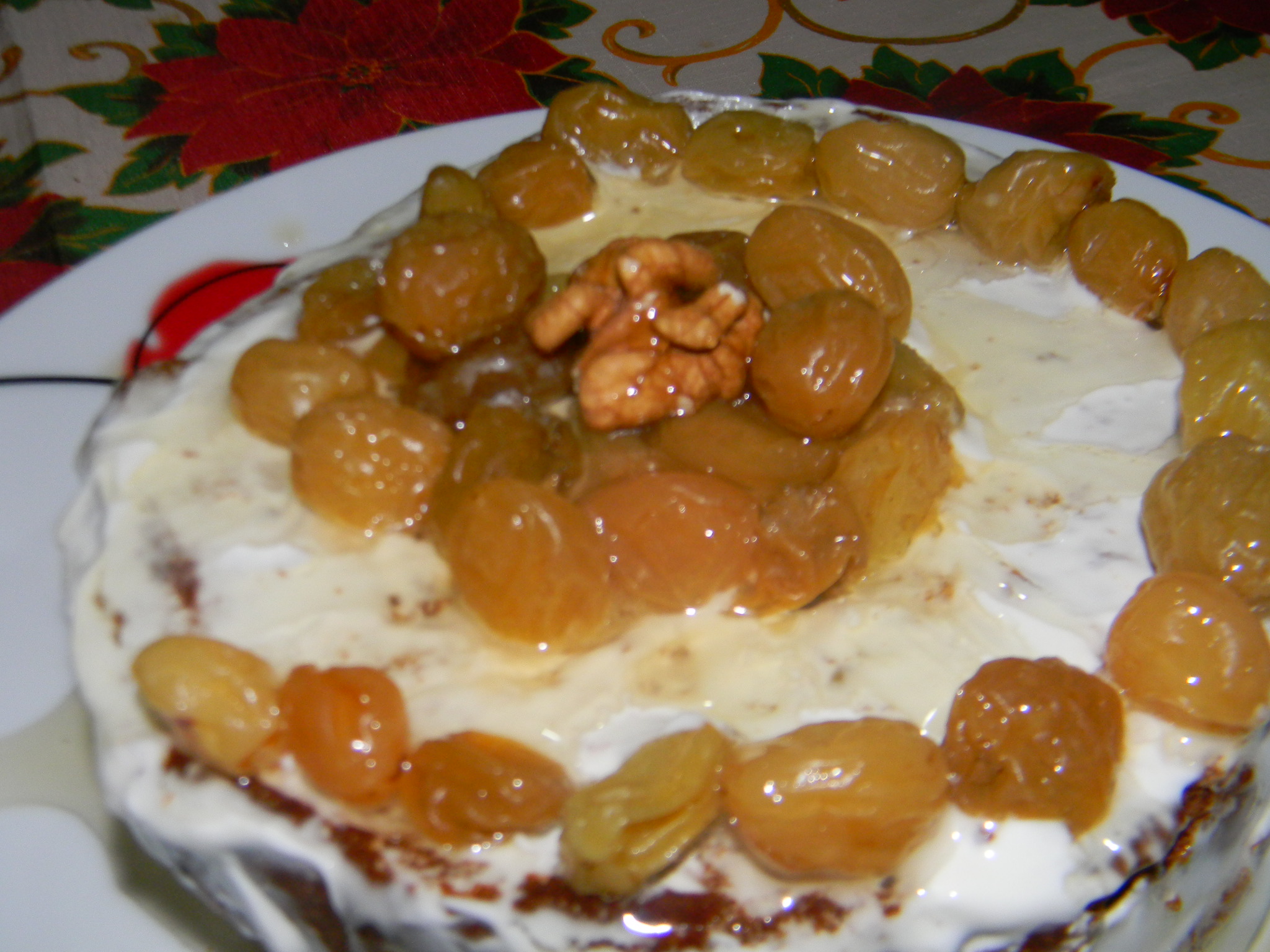 Panettone cu crema de smantana si nuca