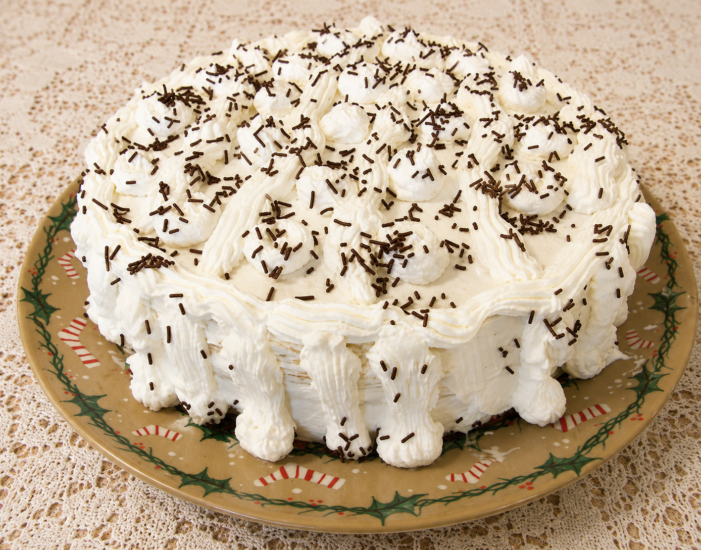 Tort cu crema de zahar ars