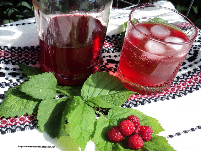 Sirop de zmeura, la rece