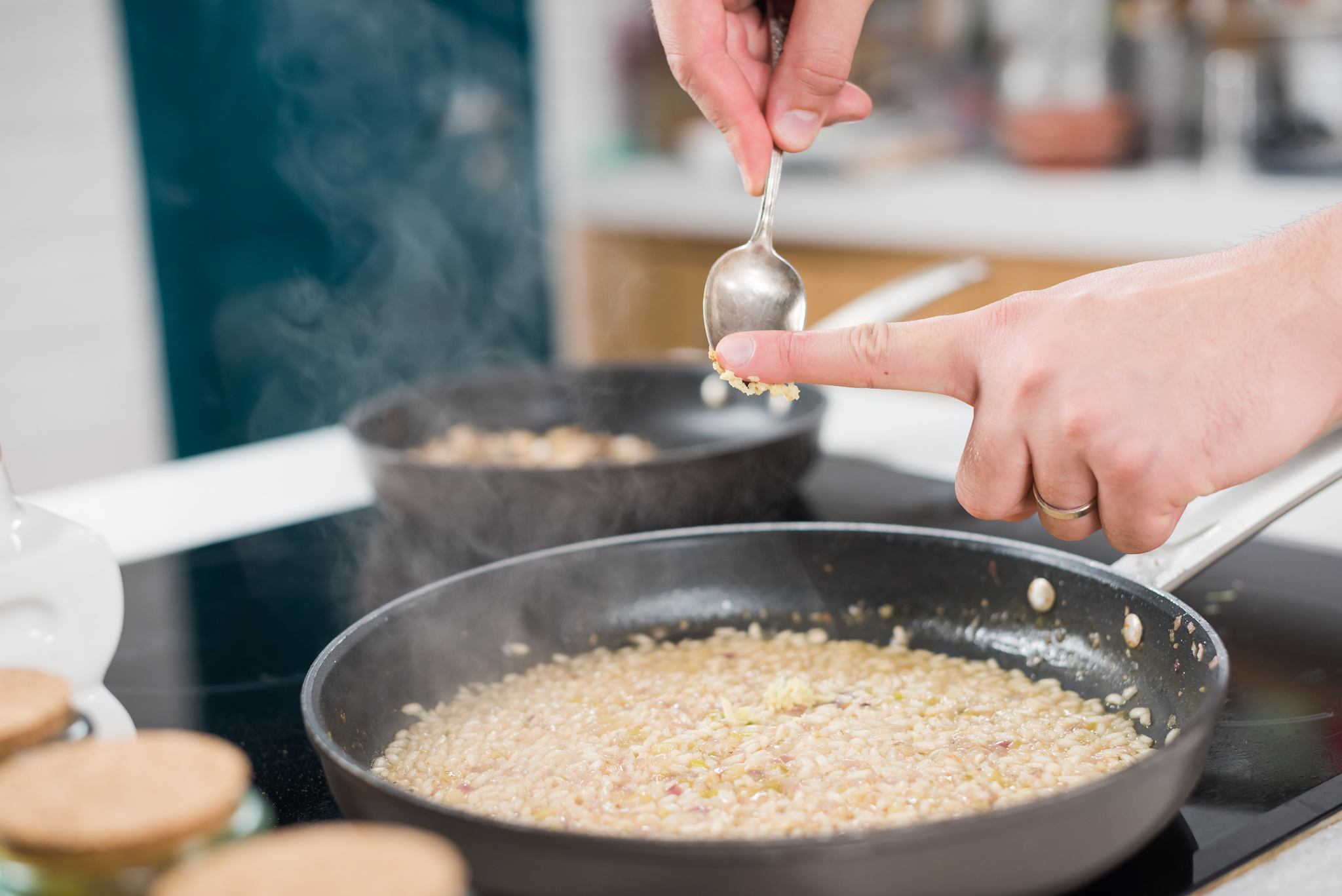 Risotto cu ciuperci, ghimbir si parmezan Delaco