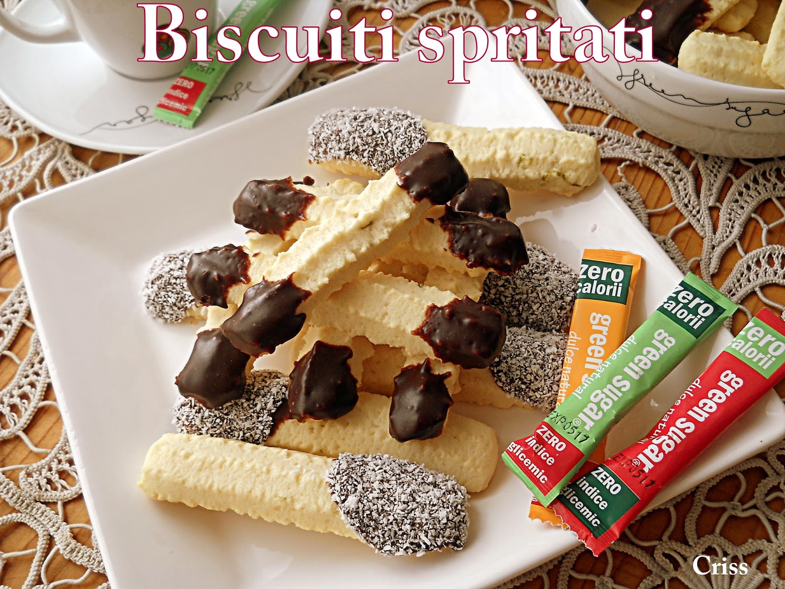 Biscuiti spritati, fara zahar