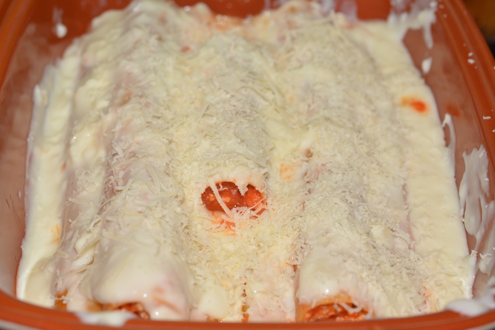 Cannelloni cu carne de pui