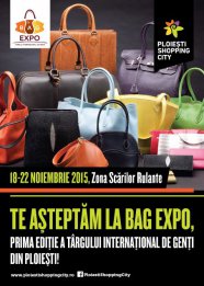 Premiera la targul Bag Expo in Ploiesti Shopping City: geanta de dimensiuni record imbracata manual in foita de aur si cristale Swarovski