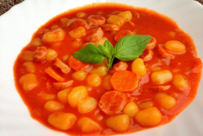 Gnocchi cu carnati de curcan