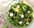 Salata de spanac si valeriana, cu mozzarella si portocala-1