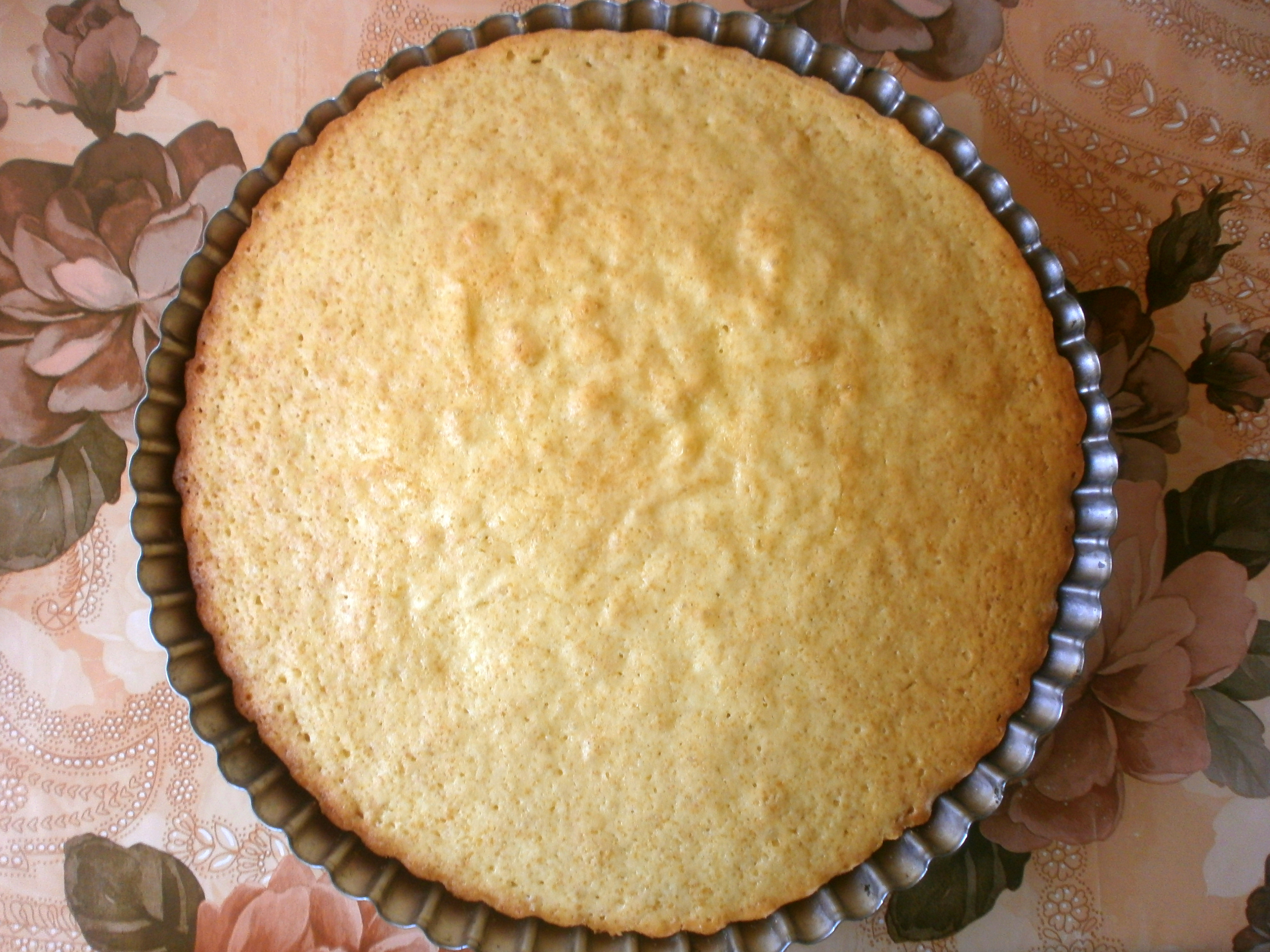 Tarta cu crema de vanilie si pepene galben