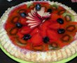 Tarta cu fructe si crema de vanilie-3