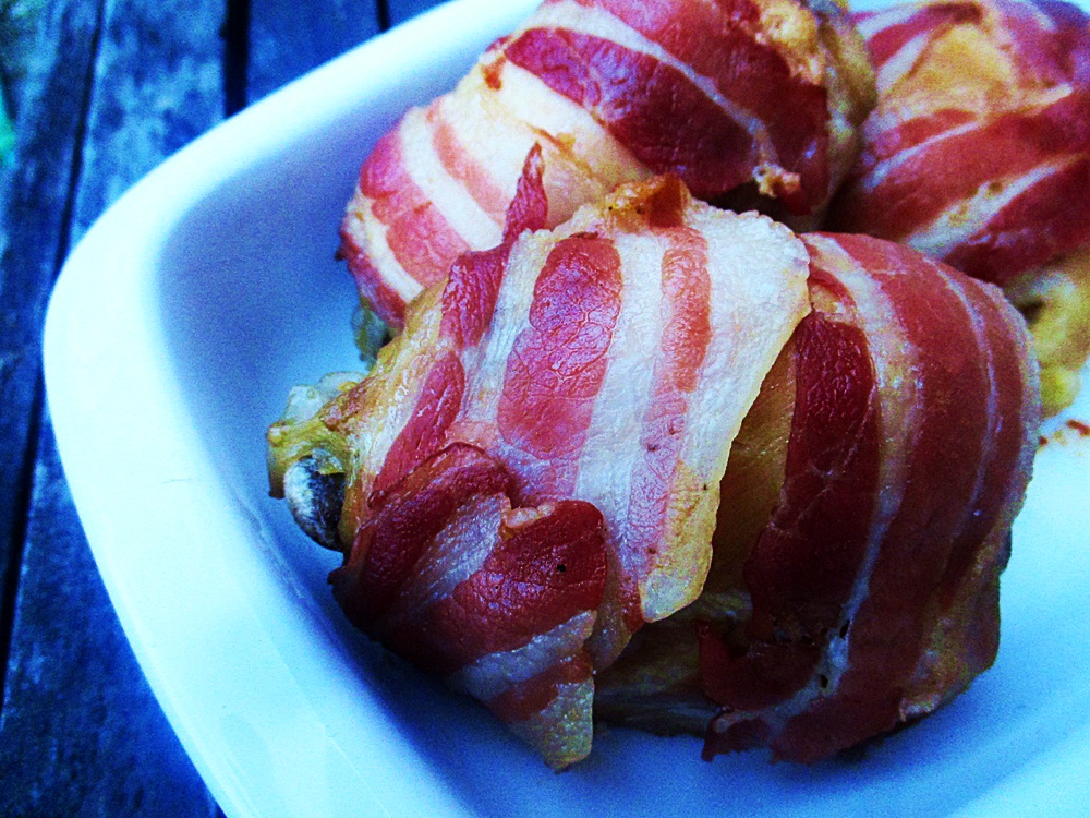 Pulpe pui in bacon la cuptor