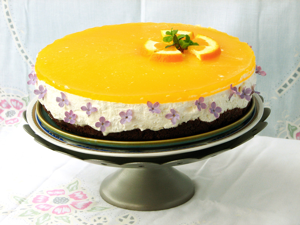 Cheescake cu portocale