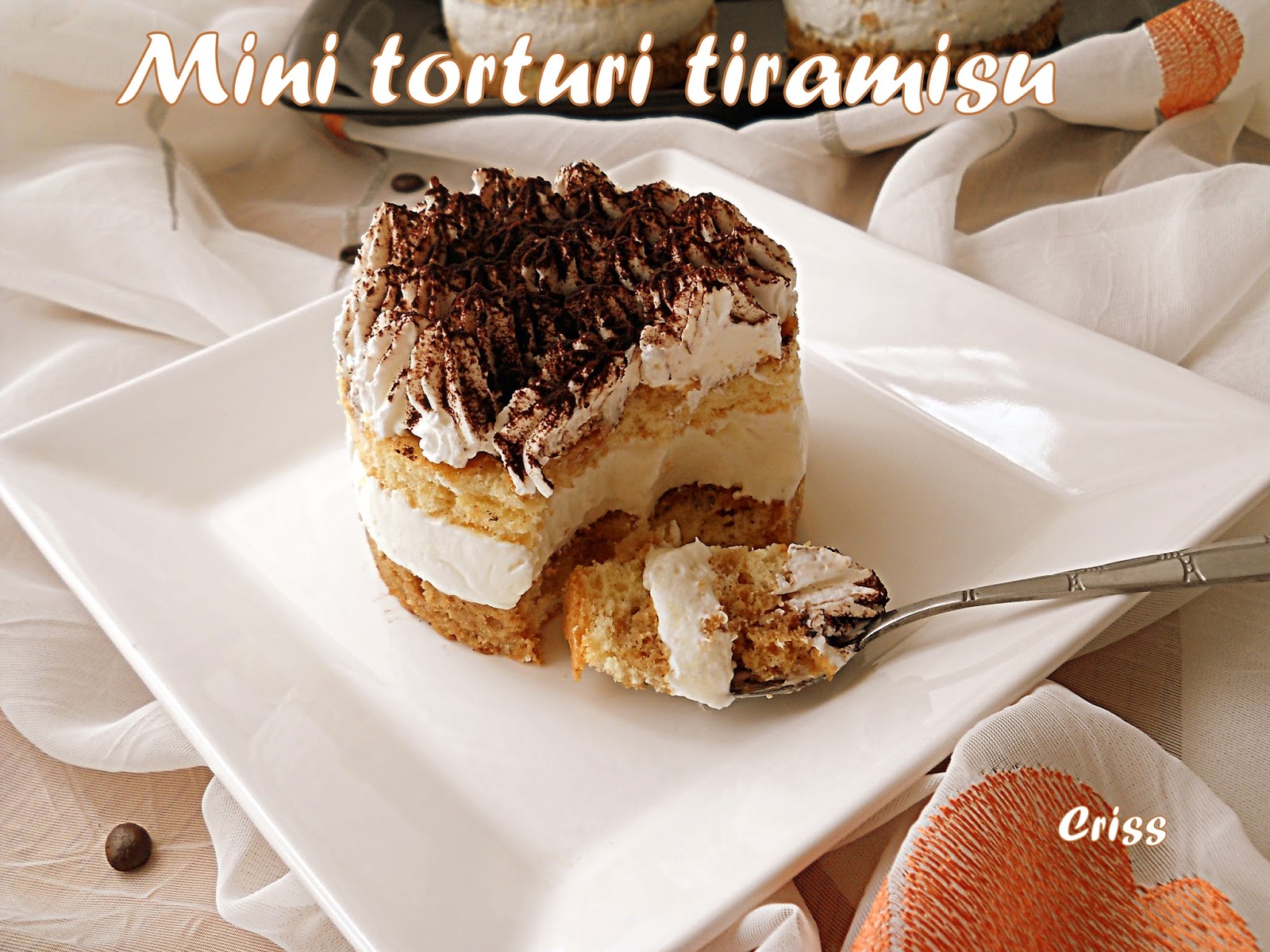 Mini torturi Tiramisu reţetă originală