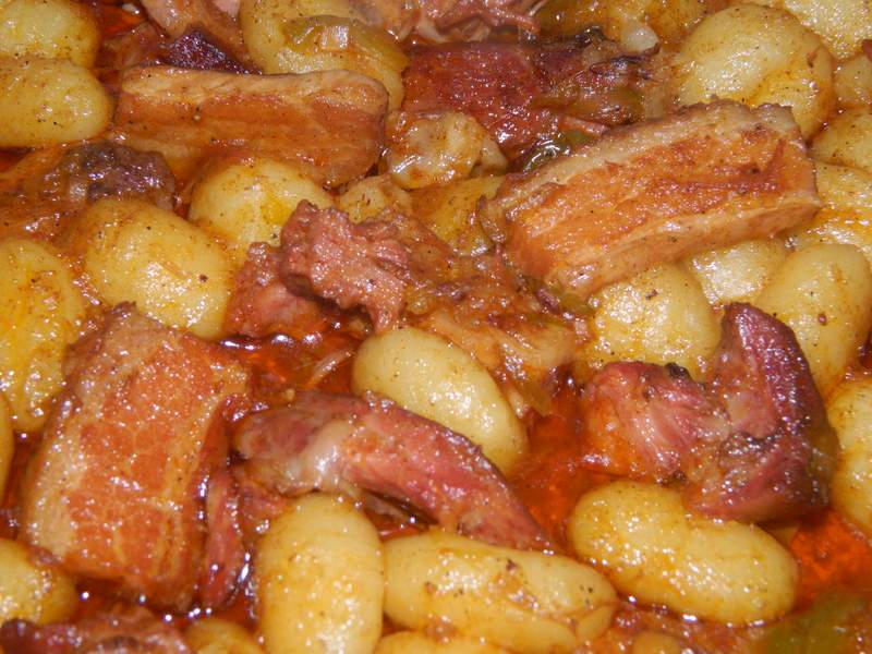 Gnocchi cu friptura de miel