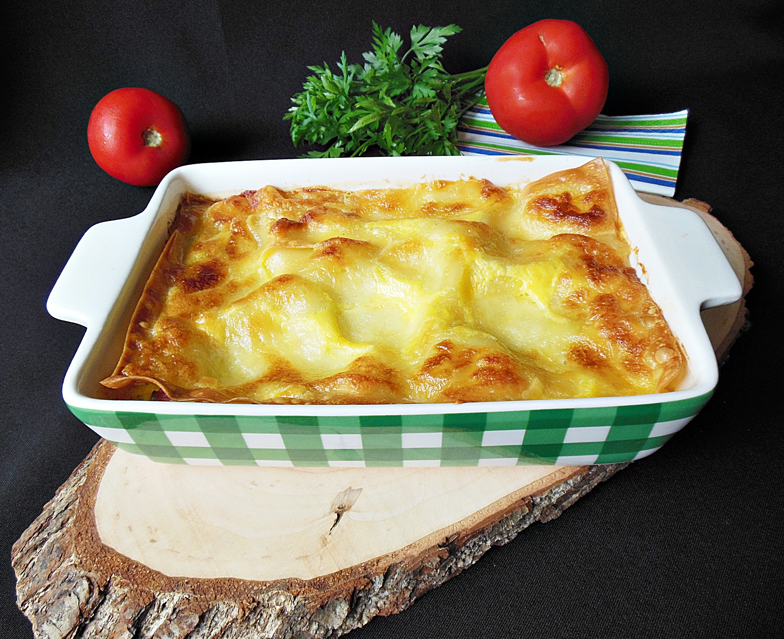 Lasagna cu branza si bacon