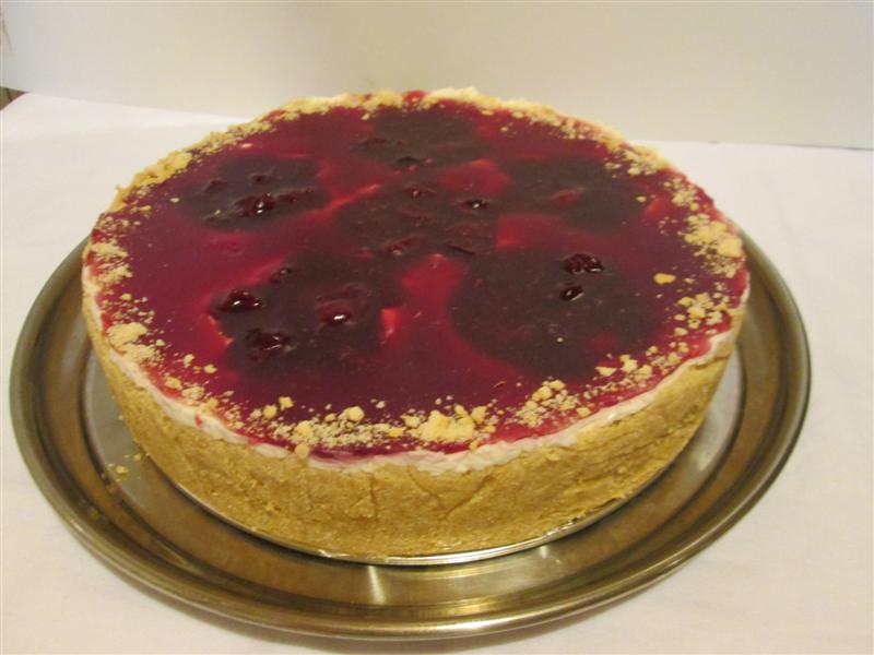 Cheesecake cu visine (fara coacere)