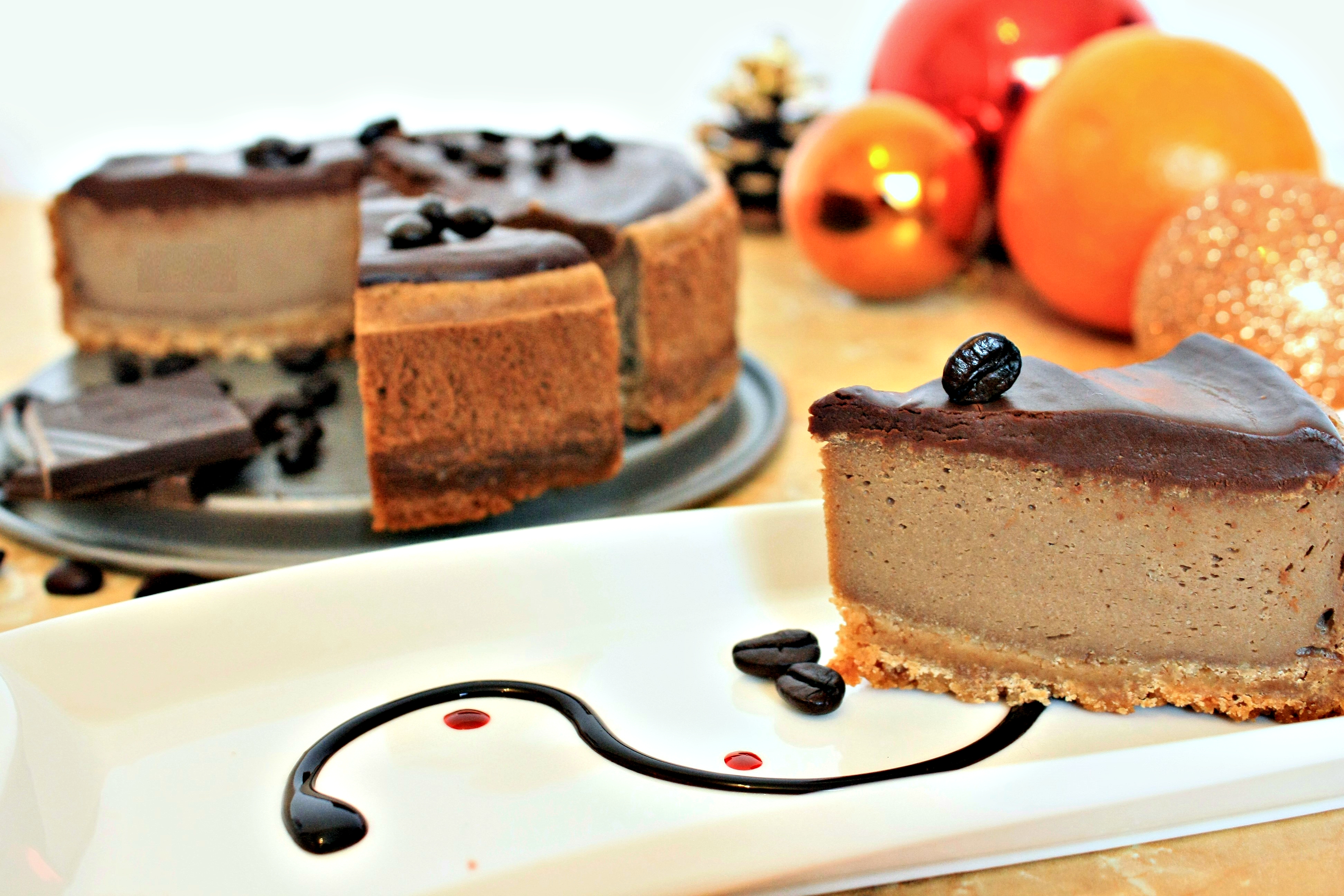 Cheesecake cu rom si cafea