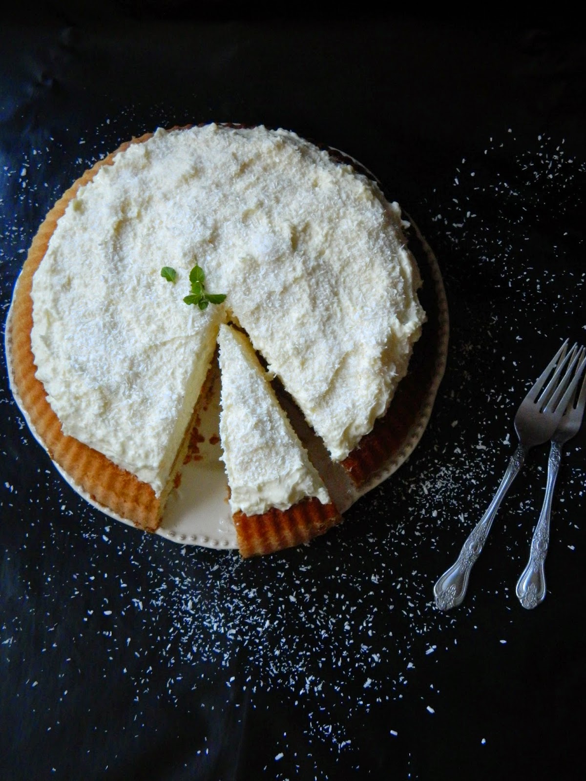 Tarta cu jeleu de mango si crema de ananas