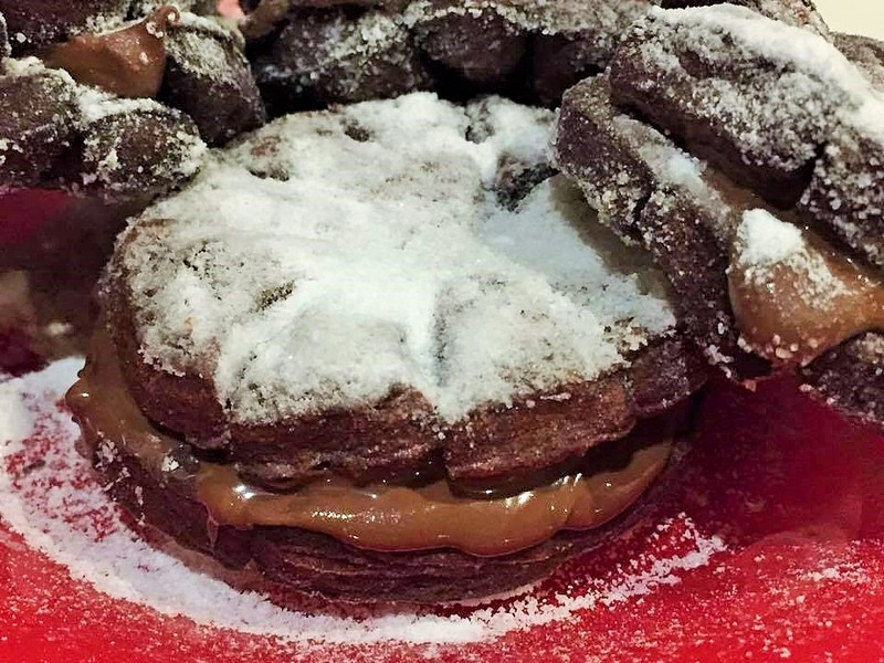 Crostoli cu cacao si nutella