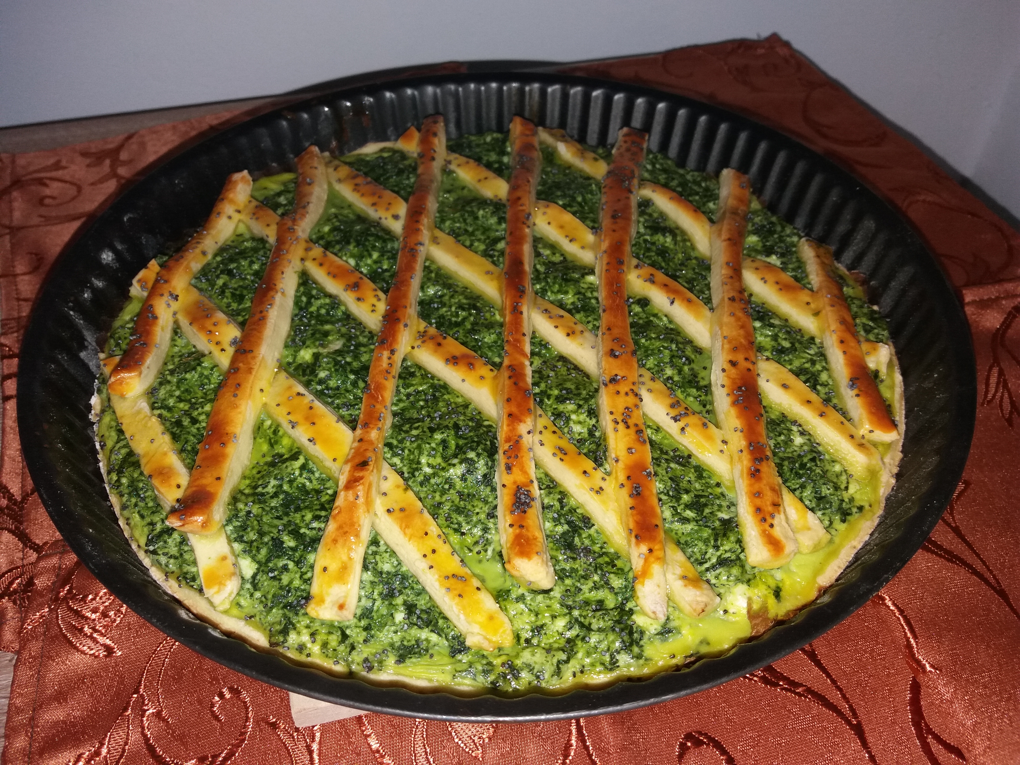 Tarta cu spanac si telemea