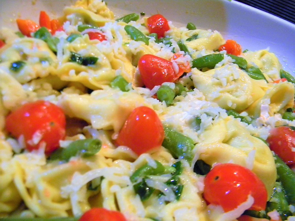 Tortelloni cu fasole verde