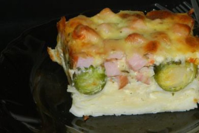 Gratin cu varza de Bruxelles