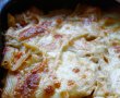 Penne cu piept de pui si mozzarella -Reteta gustoasa la cuptor-10