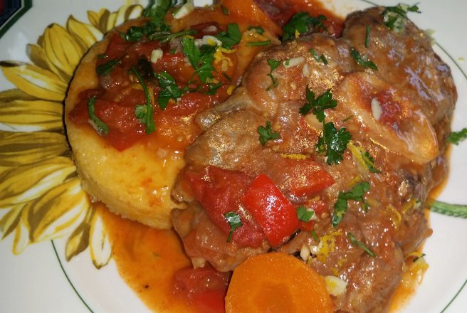 Osso buco milanez si gremolata