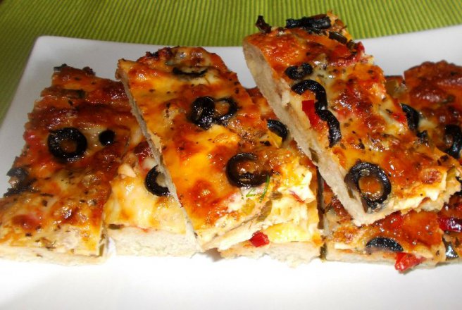 Pizza lacto-vegetariana