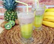 Smoothie cu ananas, kiwi si banane-8