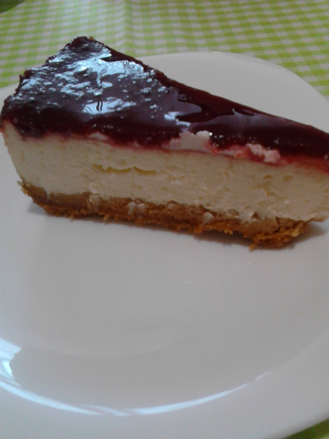 Desert cheesecake cu zmeura