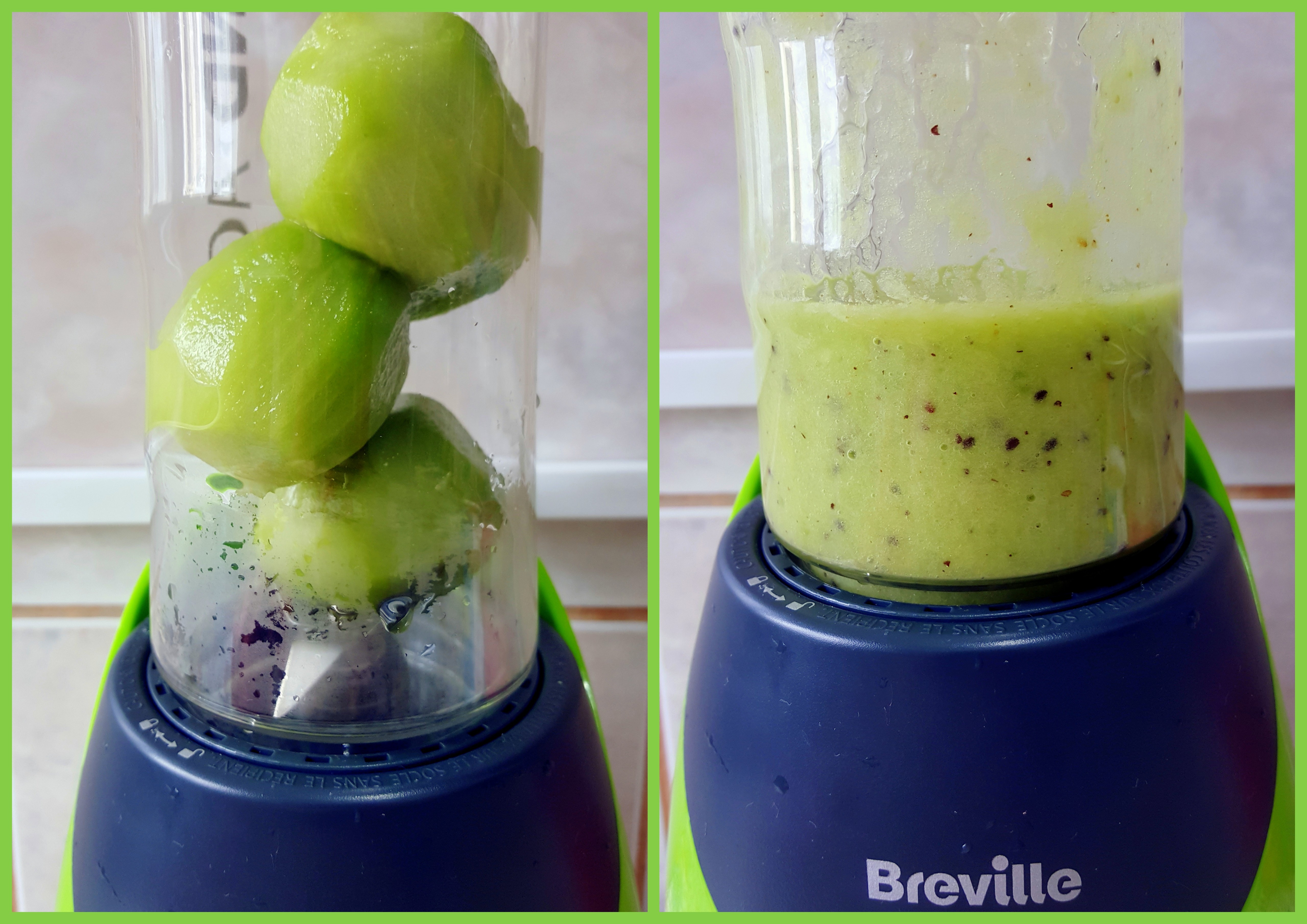 Smoothie cu kiwi, rodie si clementine