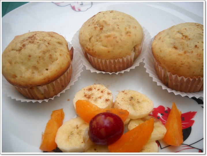 Muffins cu banane