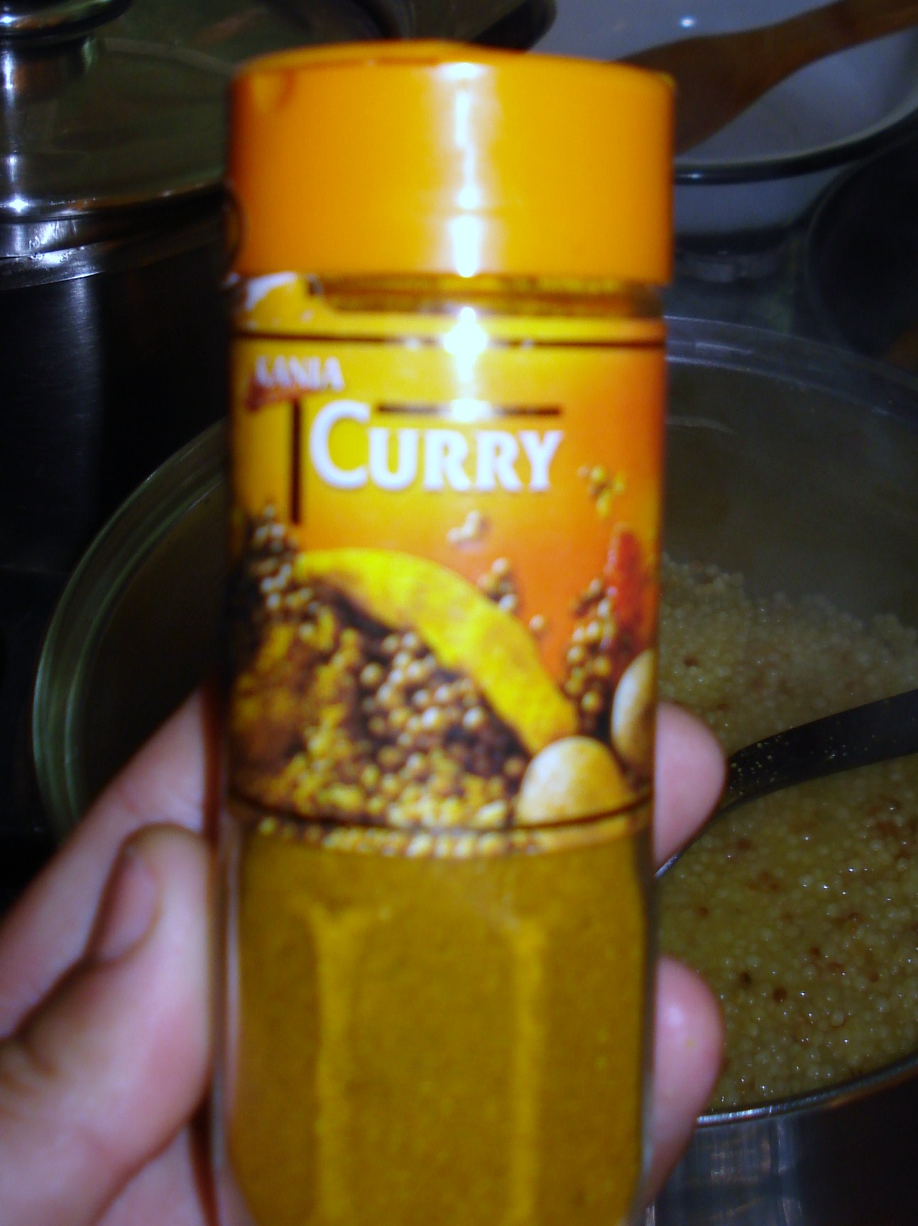 Cus-cus cu sofran, curry si piept de pui