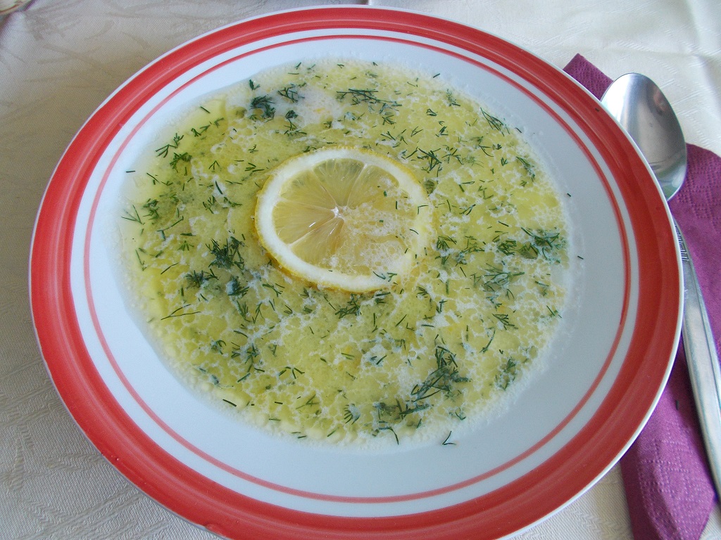 Ciorba de pui a la grec (Avgolemono)