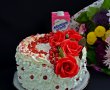 Tort Red Velvet, cu crema de branza si lamaie-7