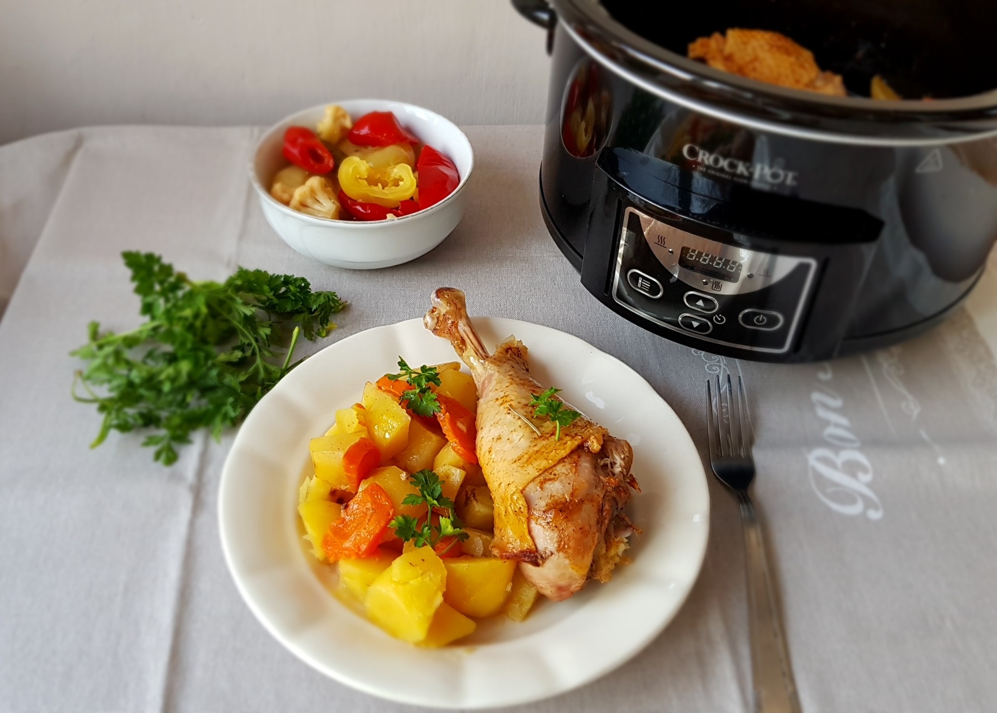 Pulpa de curcan la slow cooker Crock-Pot