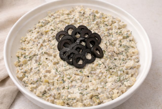 Salata de ciupercute cu maioneza si usturoi