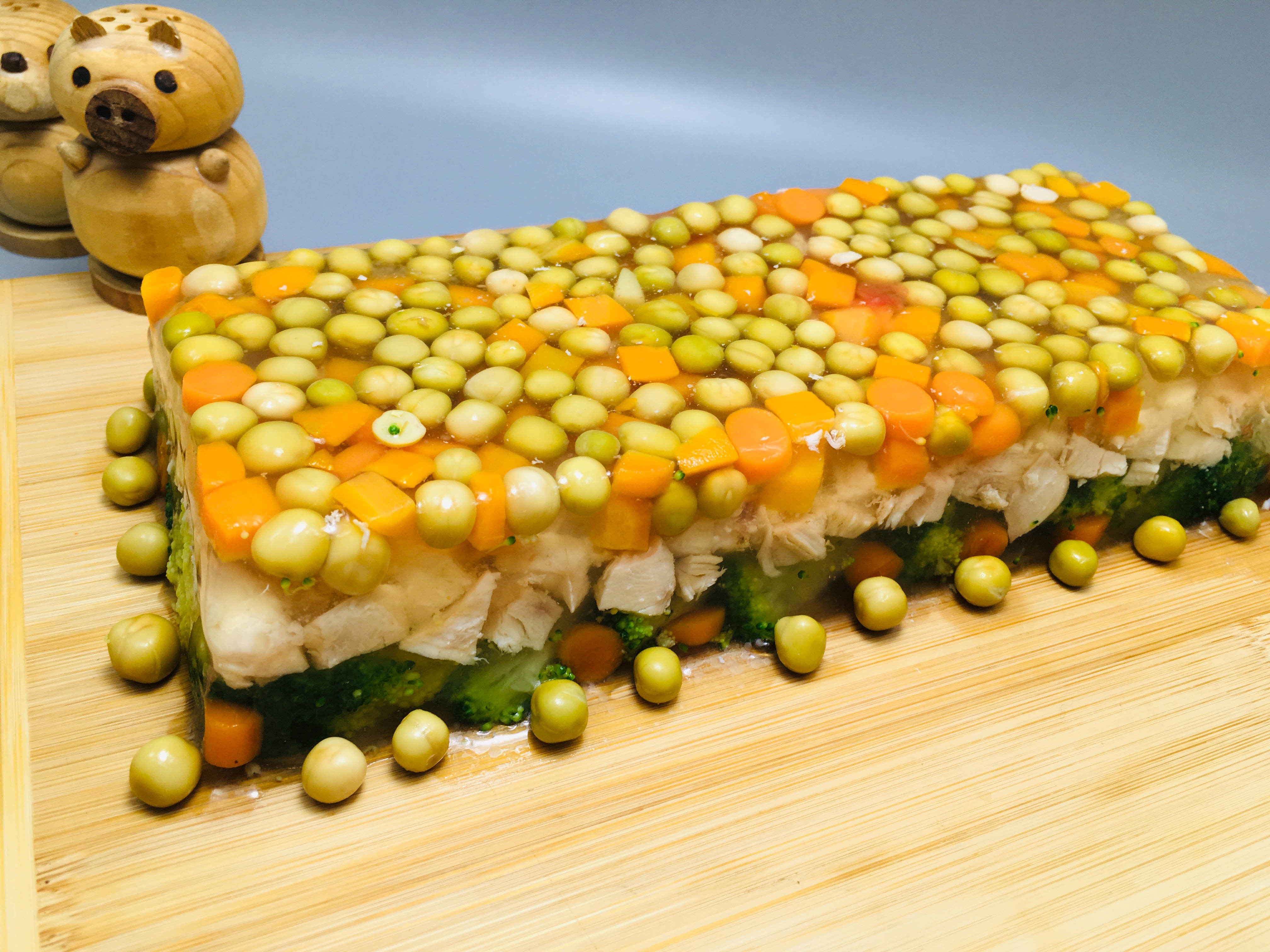 Pui cu legume in aspic