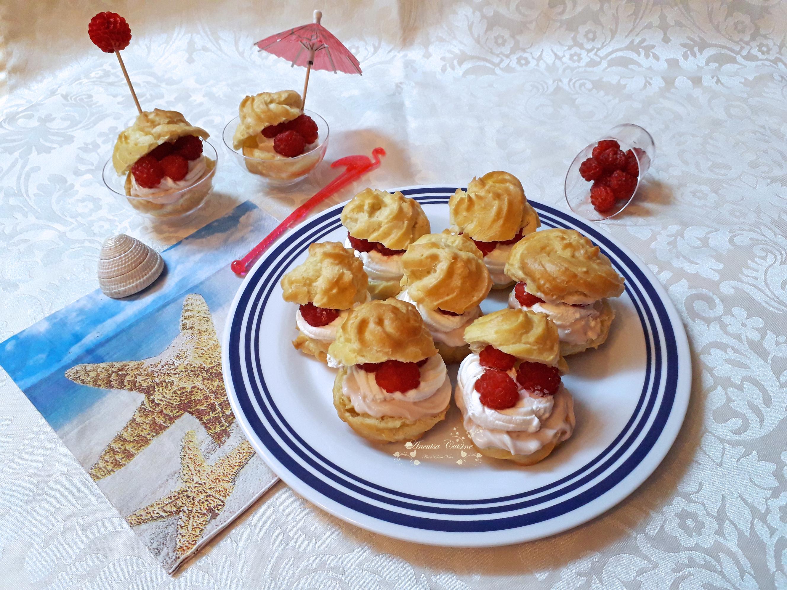 Choux a la framboise