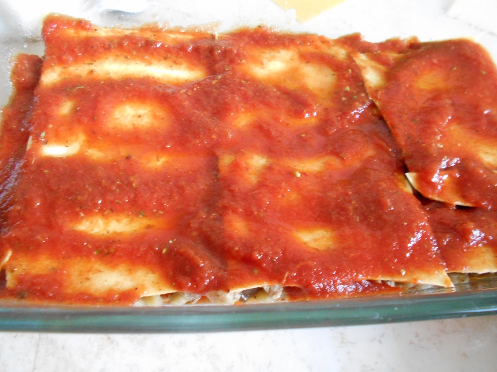 Lasagna cu carne de porc si ciuperci