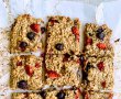 Batoane de ovaz cu capsuni si afine/Strawberry, blueberry oatmeal vegan bars-5