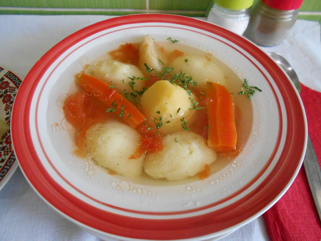 Supa dietetica de legume, cu galuste de gris, fara oua