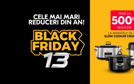 Black Friday 2020 - Profita acum de cele mai mari reduceri din an si doteaza-ti bucataria cu cele mai bune electrocasnice!