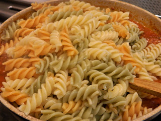 Fusili tricolore bolognese