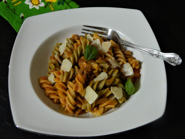 Fusili tricolore bolognese