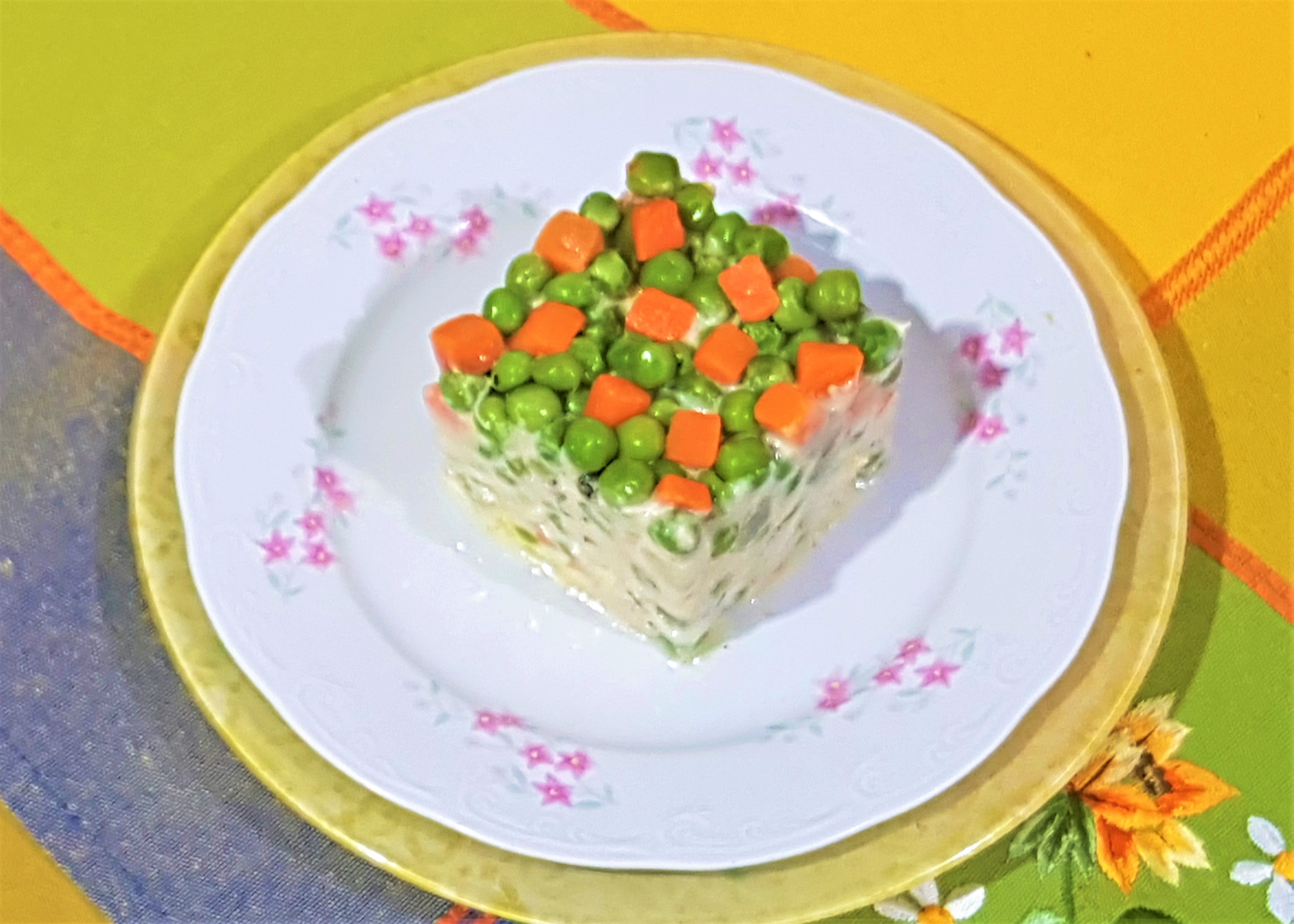 Salata a la Olivier, fara maioneza