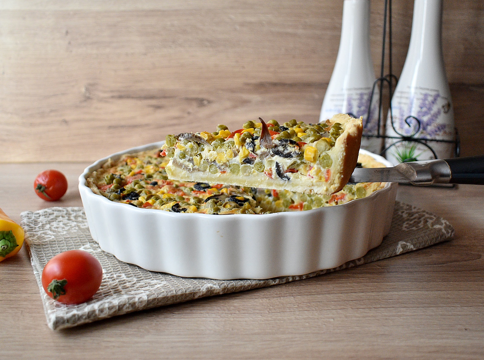 Aperitiv quiche cu legume