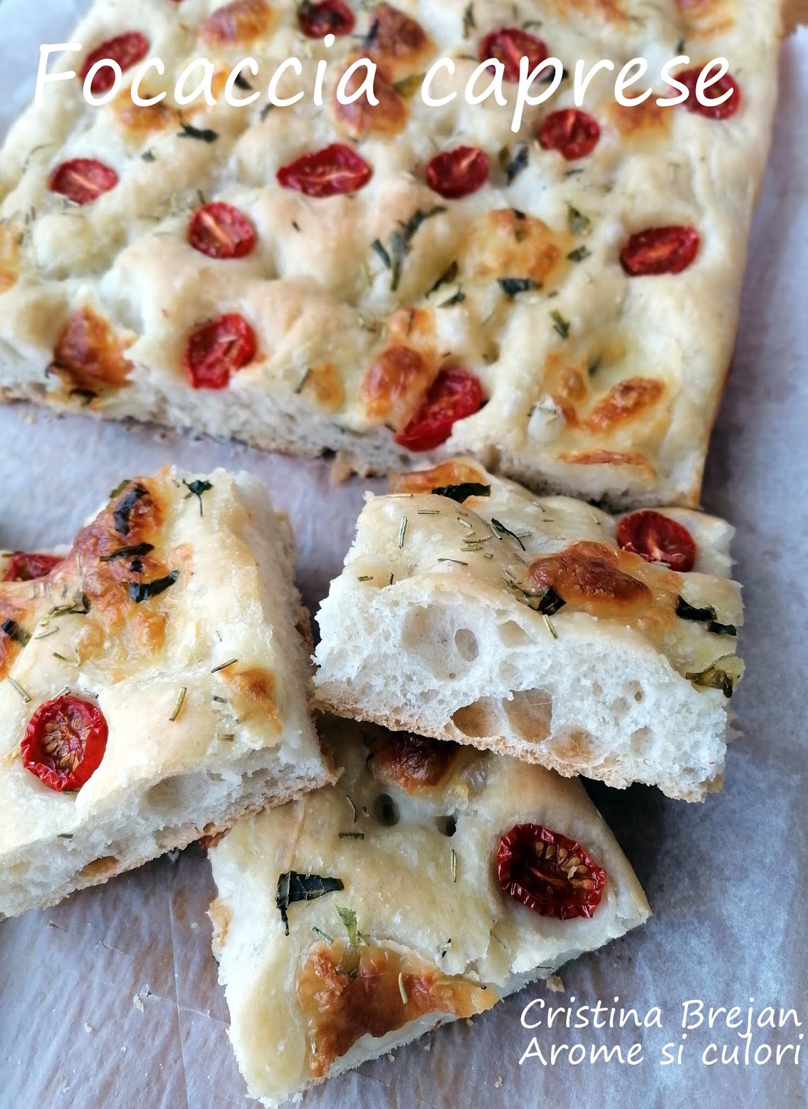 Focaccia caprese