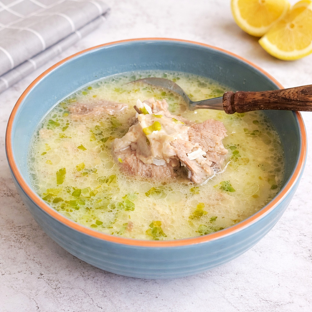 Ciorba greceasca de miel